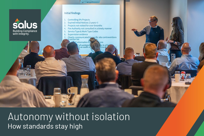 Trust, autonomy and judgement in modern building control