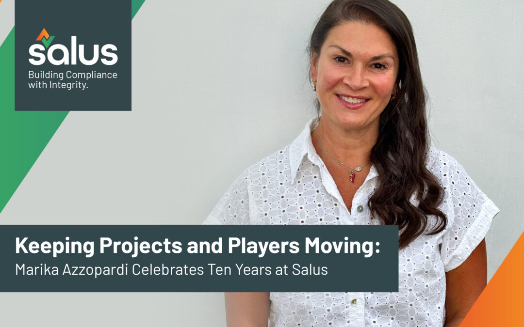 Marika Azzopardi celebrating ten years as a Technical Administrator at Salus